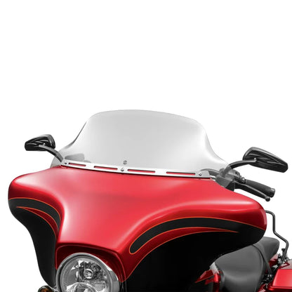 For Harley Electra Street Tri Glide 1996-2013 2014-UP Motorcycle Black Chrome Windshield Batwing Fairing CNC Trim Windscreen