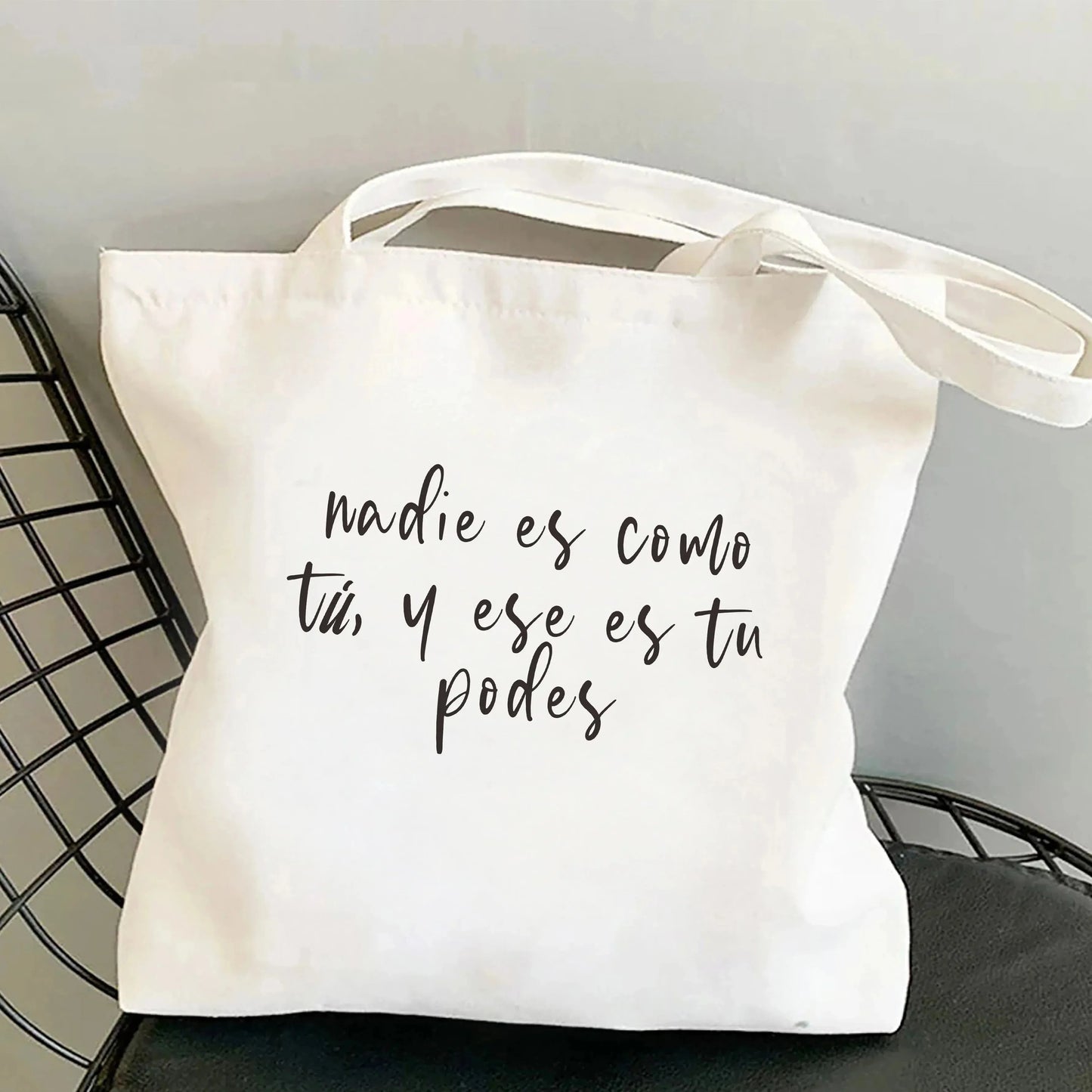 Spanish Women Shoulder Bag Graphic Harajuku Shopper Bags Large Capacity Canvas Tote Handbag No Zipper Eco Casual Girl Handbags