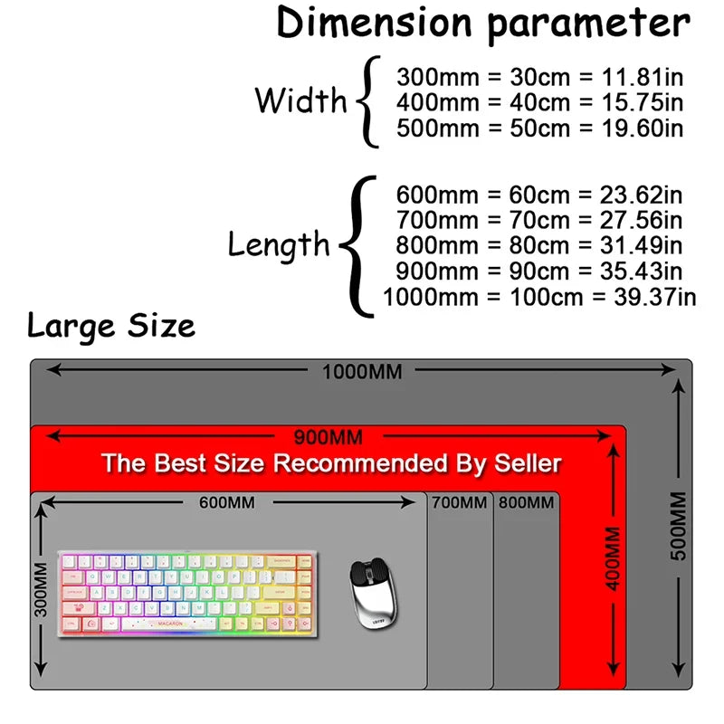 Japan Cherry Blossom Mouse Pad XXL Gray Laptops Gaming Deskmat Sakura Mousepad Anime Office Carpet Gamer Keyboard Computer Desks