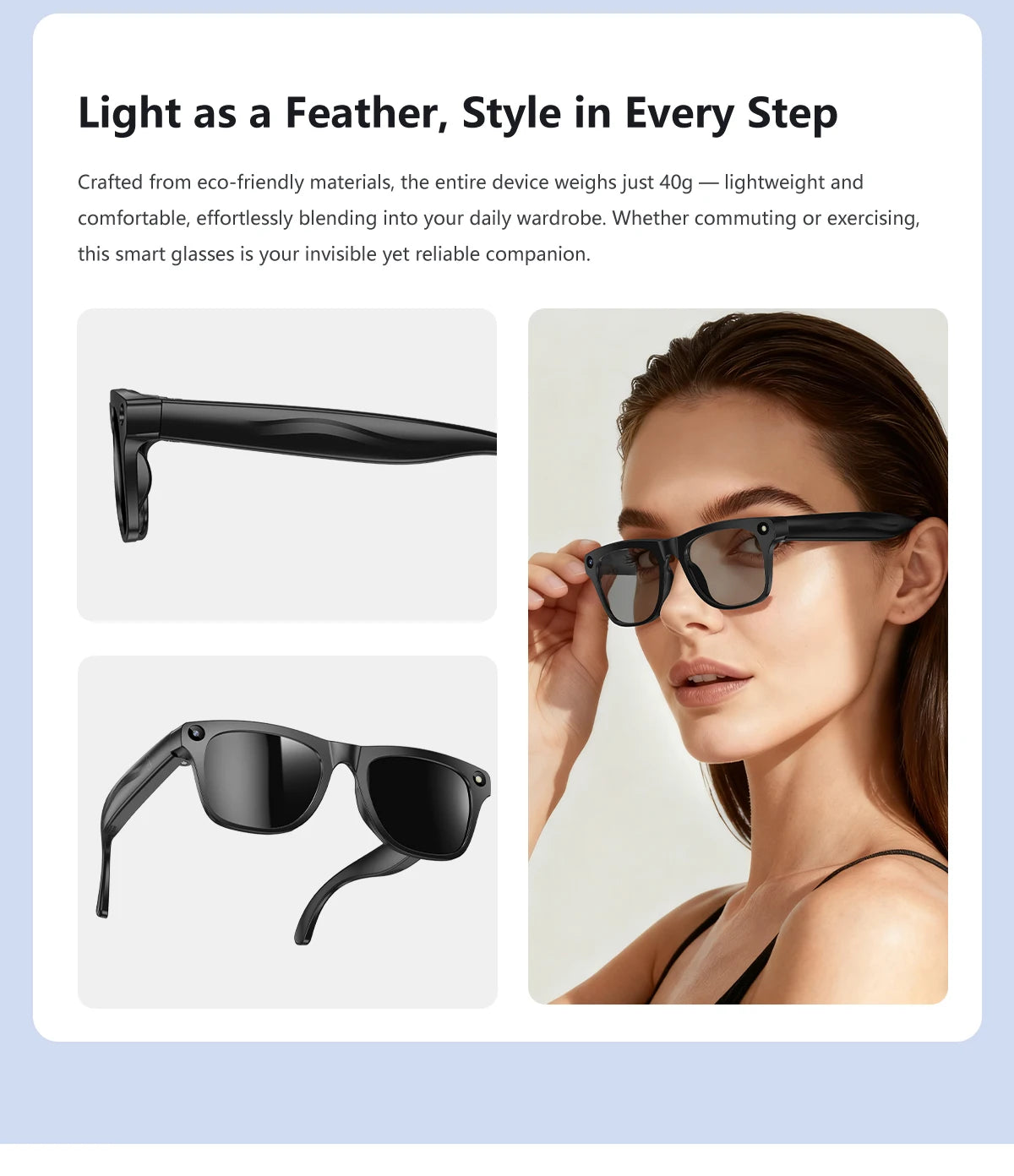 2026 AI Smart Glasses Camera Video Recording AI Photo Recognition Bluetooth Call Translation Voice Assistan Sunglasses Men Women