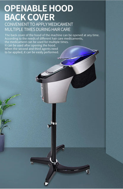 Big Micromist Professional Ultrasonic Micro Mist Ozone Hair Salon Steamer With Stand&Hair SPA Standing O3 Hair Steamer