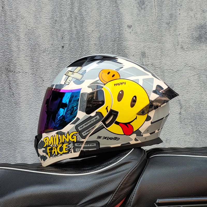 2025 High Quality Motorcycle Helmet Modular Flip Helmet Casco para Motos Dual Lens Full Helmet Casco para Motos DOT Approval