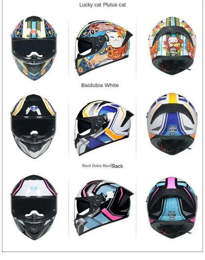 dual-lens Motocross helmet Professional racing dual lens safety helmet, off-road motorcycle full face protector, approved by DOT