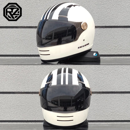 ORZ motorcycle helmet retro cruise full helmet personalized ghost knight helmet ABS material