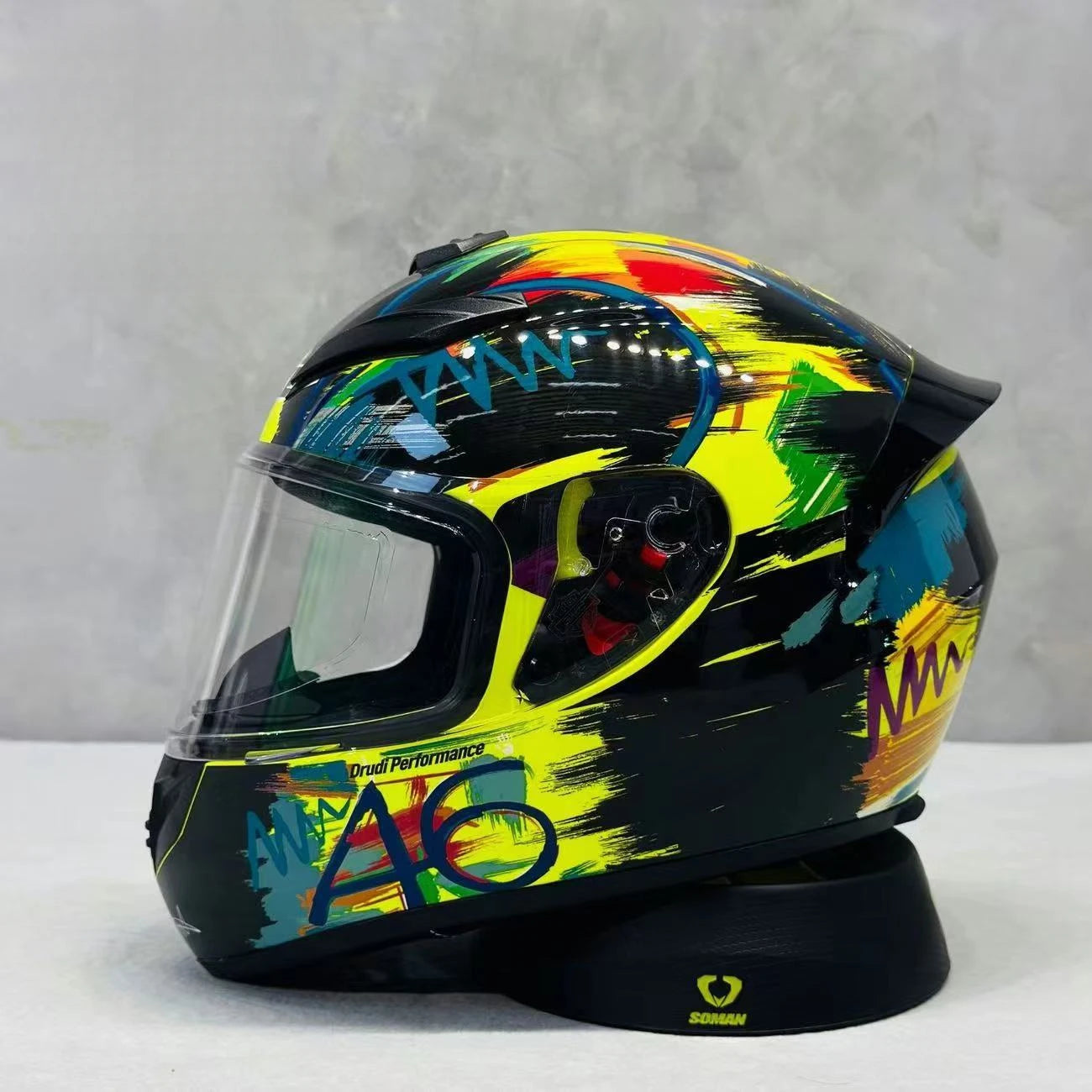Unisex Design Little Turtle Model Full Face Motorcycle Helmet Reduces Wind Noise and Buffeting for Peaceful Riding All Seasons
