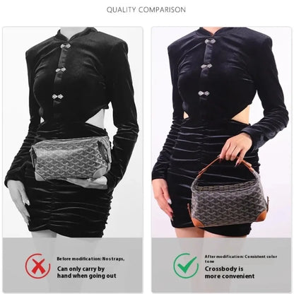 Handle Bag Extended Shoulder Strap for Goyard Bowling 25 Toiletries Bag Shoulder Replacement Strap Bag Modification Accessories
