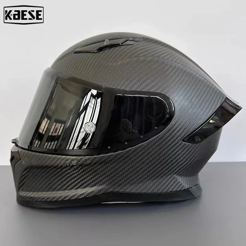 All-New Carbon Hybrid Retro High Quality Full Face Motorcycle Helmet Anti-Fog Visor Stabile Zero Glare Reduce Pressure Points