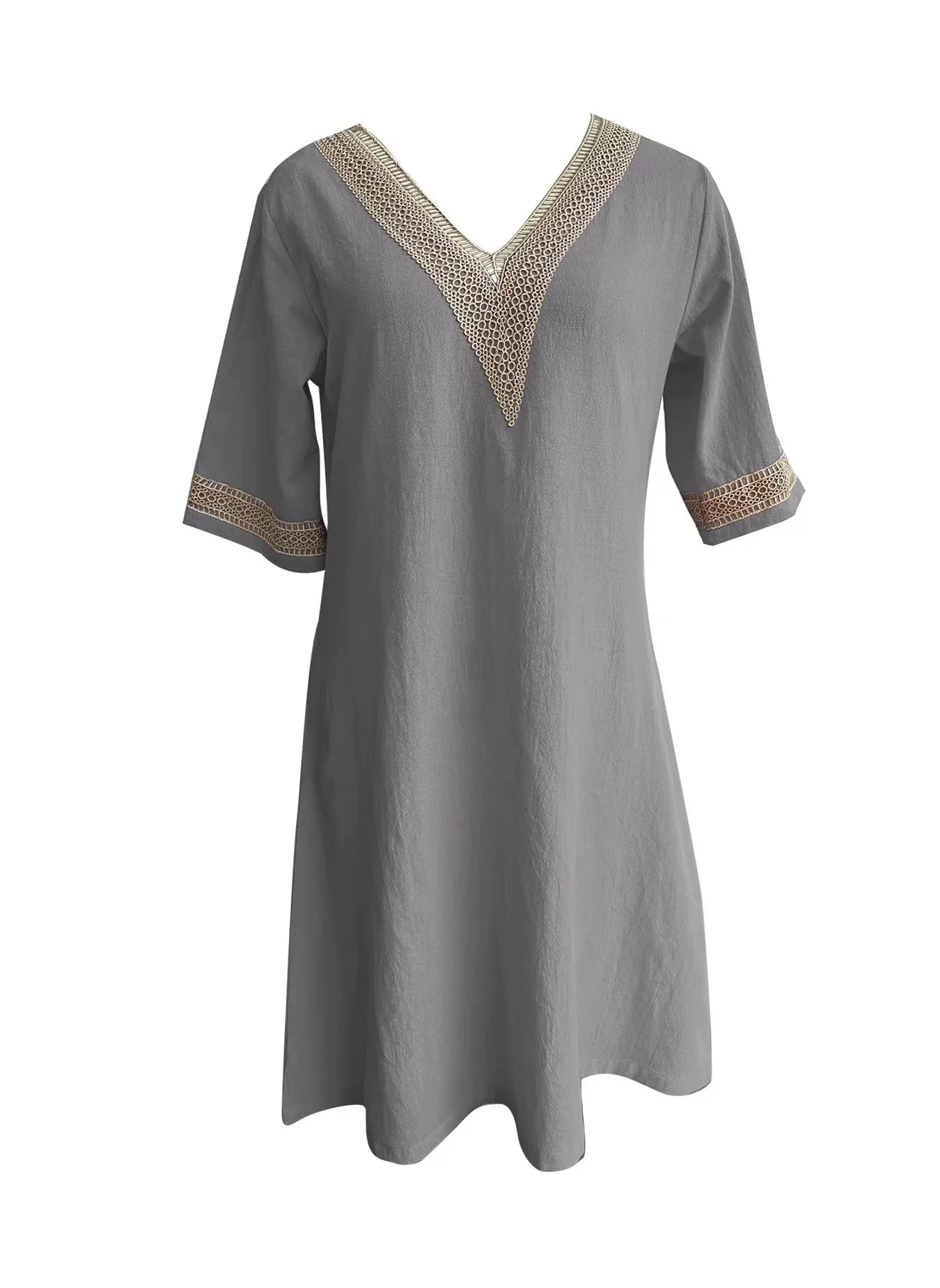 Casual Fashion Clothes Elegant Cotton Linen Dress for Women Summer Dress Women Clothing Vintage Streetwear Ethnic Style Y2k