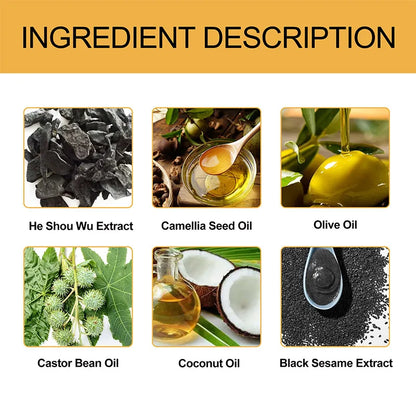 Polygonum Multiflorum Black Hair Soap Darkening Shampoo Bar Repair Gray White Color Hair Dye Shampoo For Men Women Hair Care