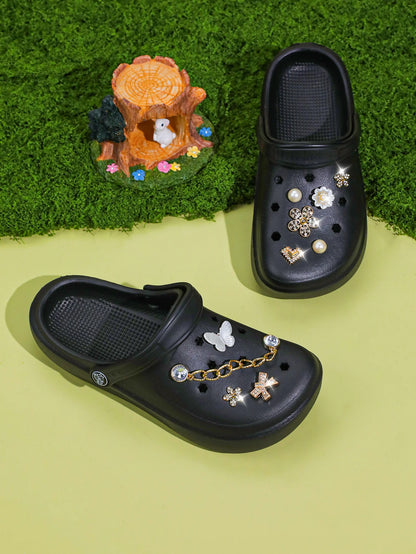 Casual Clog and Mules, Lightweight EVA Garden Shoes, Non-Slip Sandals, Breathable Slip-On Shoes for Indoor Outdoor 666
