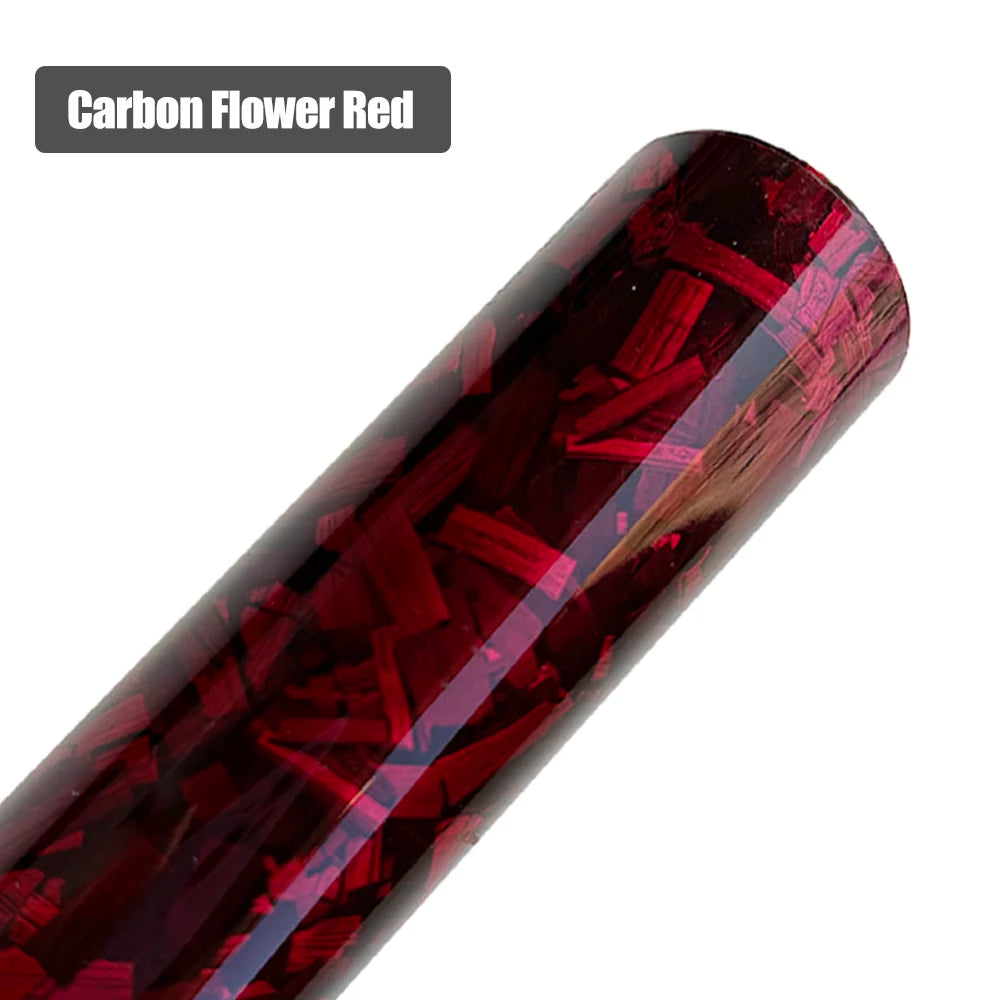 High Glossy Black Silver Red Forged Carbon Fiber Car Sticker on the Hood Adhesive Vinyl for Car Stickers Motorcycle Decal