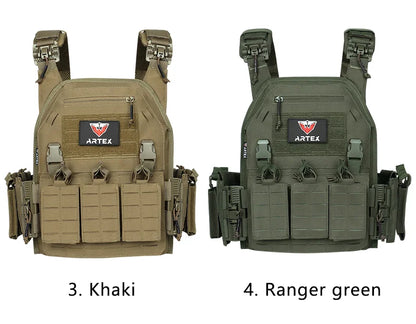 Artex New combat vest 6094 quick detachable light laser cut tactical vest black gear to carry airsoft carrier combat equipment