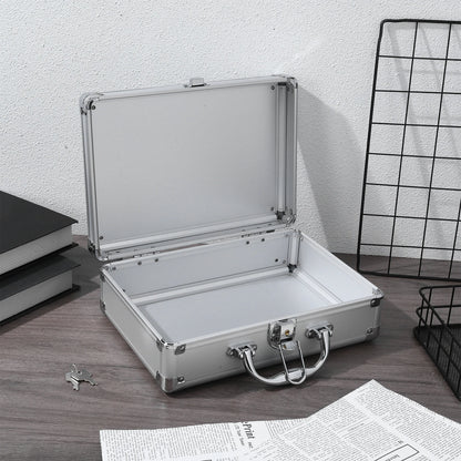 Aluminum Alloy Multi Function Portable Tool Case Briefcase For With Lock Small Size Hard Shell Storage Suitcase Instrument