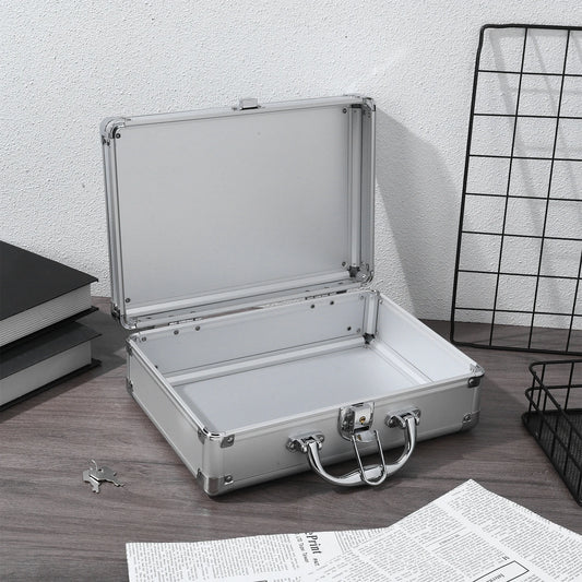 Aluminum Alloy Multi Function Portable Tool Case Briefcase For With Lock Small Size Hard Shell Storage Suitcase Instrument
