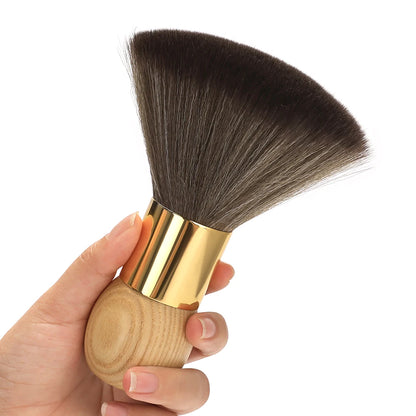 Professional Barber Duster Neck Face Brushes Hair Clean Soft Black Hairbrush Salon Cutting Hairdressing Styling Make Tools