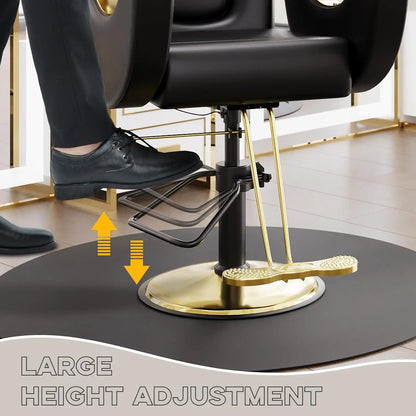Reclining Barber Salon Chair 360°Swivel Barber Chair with Heavy Duty Hydraulic Pump for Spa Shampoo Hair Stylist Barbershop Home