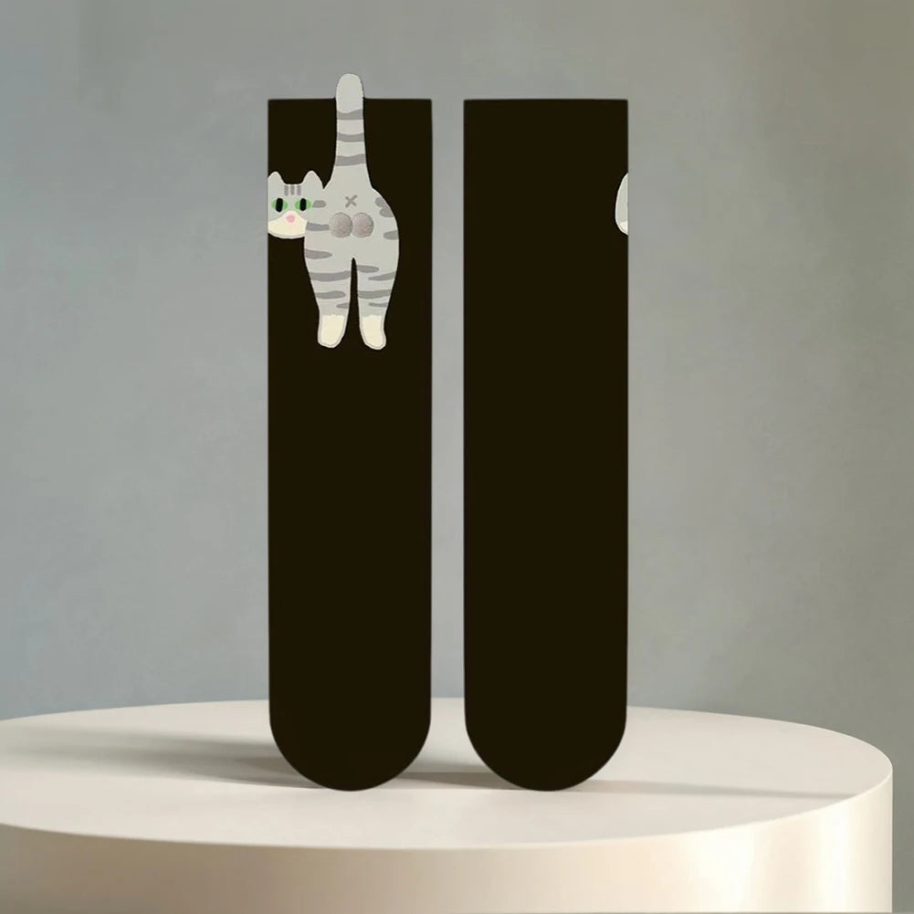 1/2/3Pair Cartoon Cute Cat Balls Cotton Socks Funny Cat Cotton Socks Breathable Soft Novelty Stocking Kawaii Gift Sock for Gifts