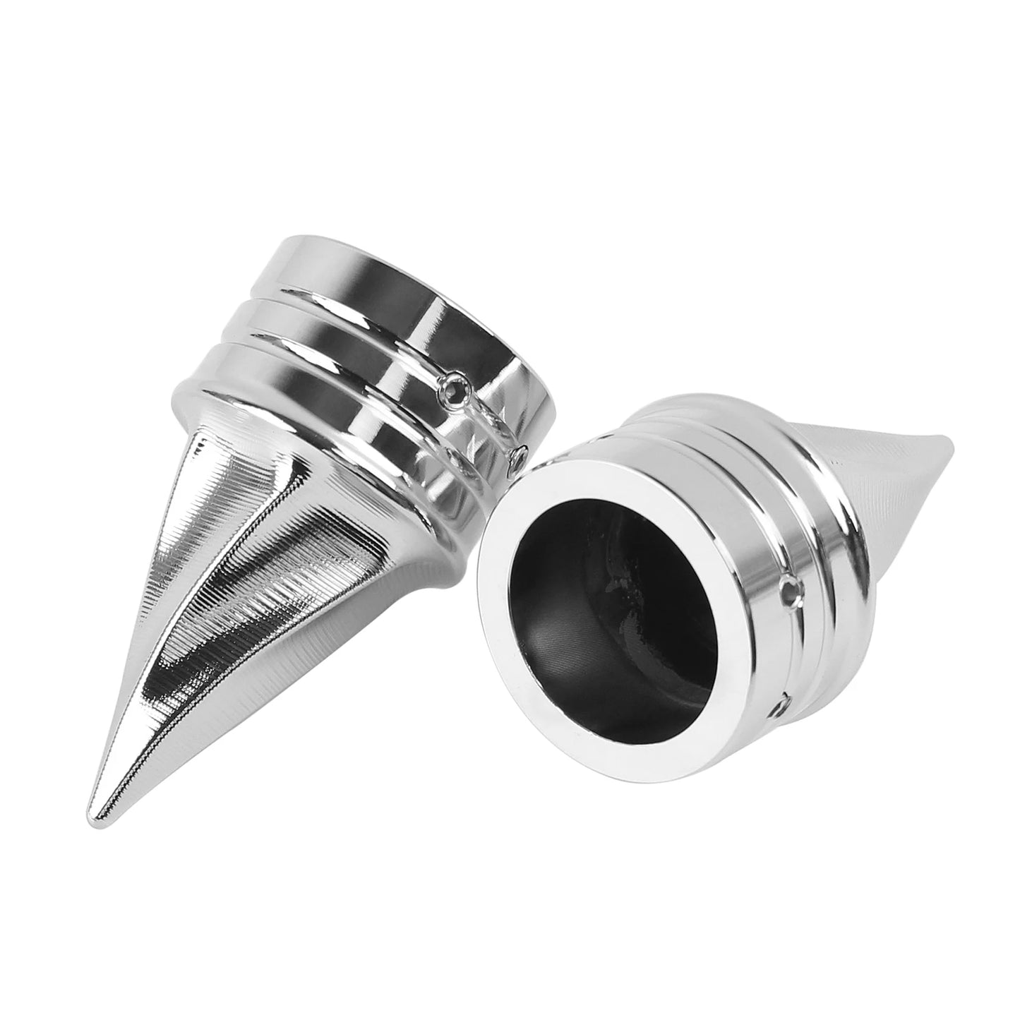 Motorcycle Front Twisted Axle Nut Covers Spike Axle Caps Fit For Harley Touring Sportster Dyna Street Glide Road King Road Glide
