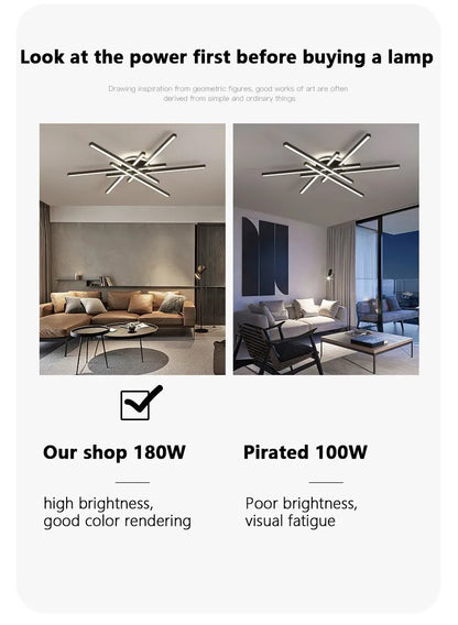 2025 new ceiling lamp Nordic modern LED lamp living room dining room bedroom lights ceiling chandelier