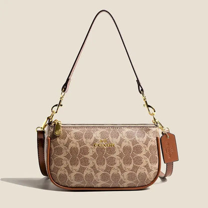 Classic Vintage Ladies Crossbody Handbag High-End Women's Underarm Shoulder Bag Elegant Designer Leather Messenger Bag For Women