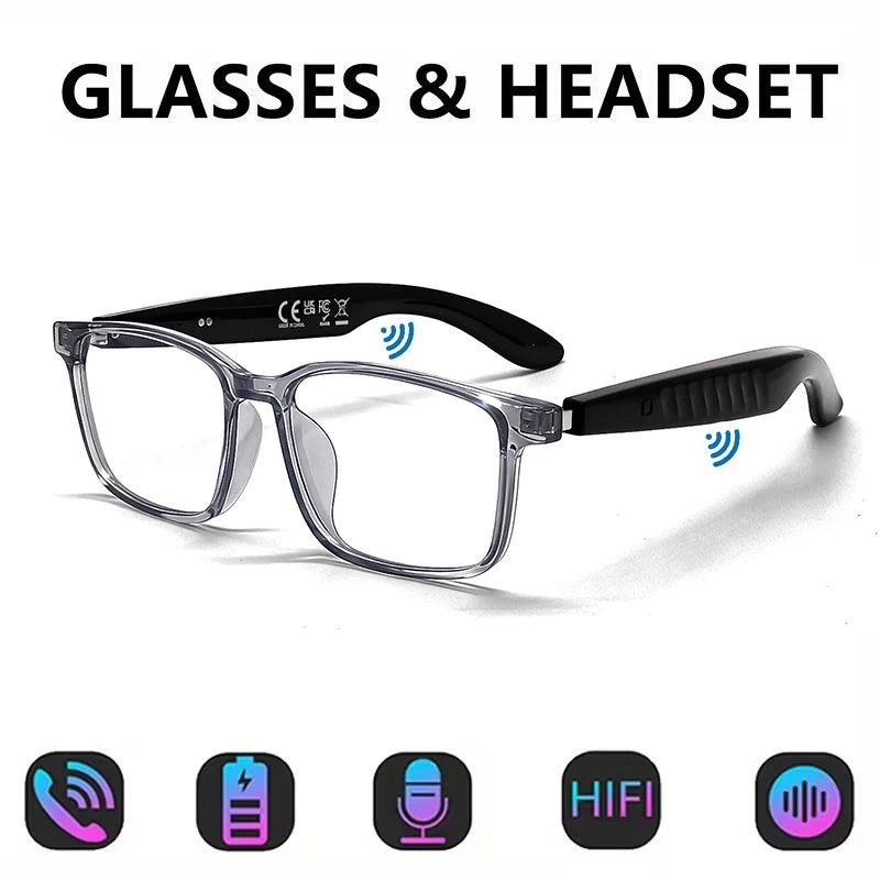 AI Translation Smart Wireless Glasses feature open-back earbuds, a premium feel, and support real-time translation of ov