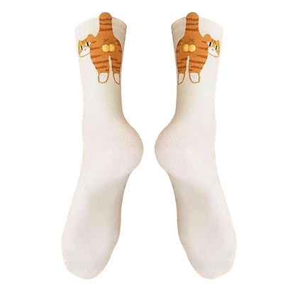 1/2/3Pair Cartoon Cute Cat Balls Cotton Socks Funny Cat Cotton Socks Breathable Soft Novelty Stocking Kawaii Gift Sock for Gifts