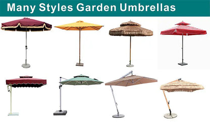 Pink Yellow Blue Striped Parasols Umbrellas Outdoor Luxury Aluminium Market Style Beach Umbrella with Fringe Outdoor for Shop