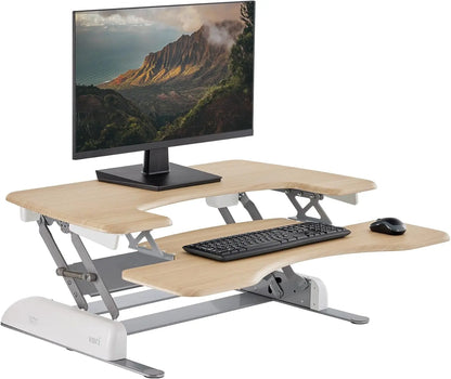 Desk Pro Plus 36 - Dual Monitor Standing Desk Converter - Adjustable Desk Riser with 11 Height Settings - Stand Up Ho.Customized