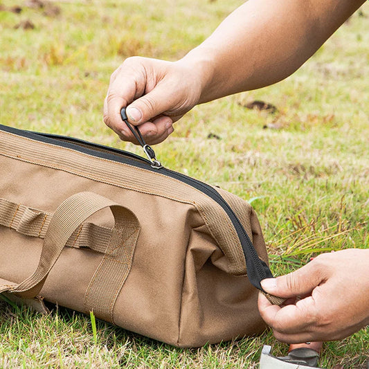 Camping tool storage bag,large-capacity tool kit, can be hung with a climbing buckle, high toe nail,Five colors to choose from
