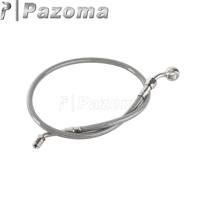 Motorcycle Hydraulic Banjo Braided Line Steel Brake Hose Cable For Harley Softail Slim Breakout Deluxe Street Bob Fat Boy 18-23