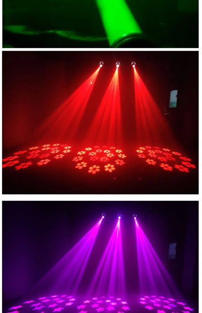 DJ 120w 180w Gobo Spot Led Beam 18 Light Moving Head Party Disco Stage Lights Sound DMX 18 Prisms Disco Club Stage Bar Lighting