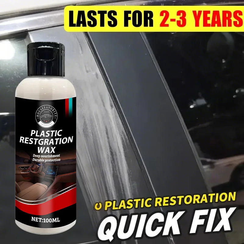 Car Plastic Restorer Back To Black Gloss Plastic Renovator Longlasting Coating Leather Restore Auto Polish Cleaning Products
