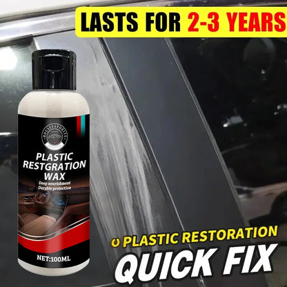 Car Plastic Restorer Back To Black Gloss Plastic Renovator Longlasting Coating Leather Restore Auto Polish Cleaning Products