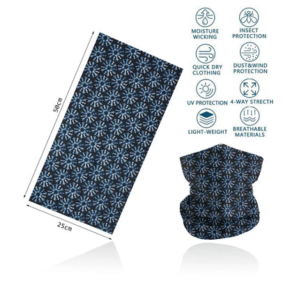 Motorcycling Running Outdoor Sports Face Bandanas Men Neck Warm Gaiter Women Headscarf UV Protection Seamless Tube Face Shield