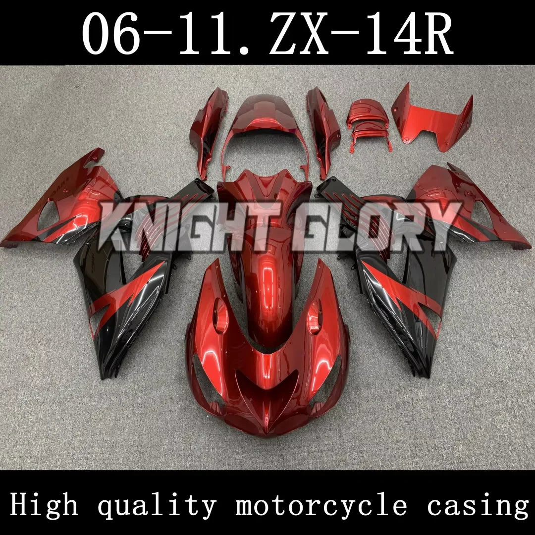 ABS injection complete set, injection molding kit for ZX-14R  2006-2011 models fromBody cover.motorcycle shell fairings