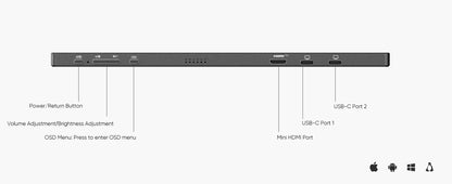ARZOPA 16.1 inches Portable Gaming Monitor 144hz 100%sRGB 1080P FHD IPS Screen Second Screen for Switch,Xbox,PS5,Laptop,Mac,Z1FC