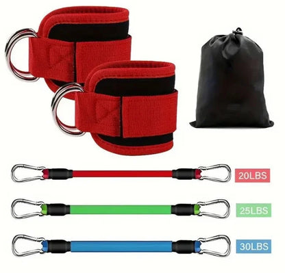 Ankle Straps Resistance Bands Set Fitness Workout Yoga Exercise Equipment Glutes Legs Strength Training for Gym Man Woman