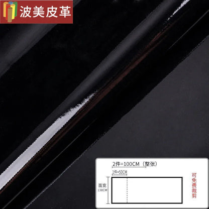Pvc Patent Leather Fabric By The Meter for Jacket Skirt Bag Clothes Diy Sewing Cloth Waterproof Slightly Hard Wearable Glossy