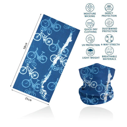 Motorcycling Running Outdoor Sports Face Bandanas Men Neck Warm Gaiter Women Headscarf UV Protection Seamless Tube Face Shield