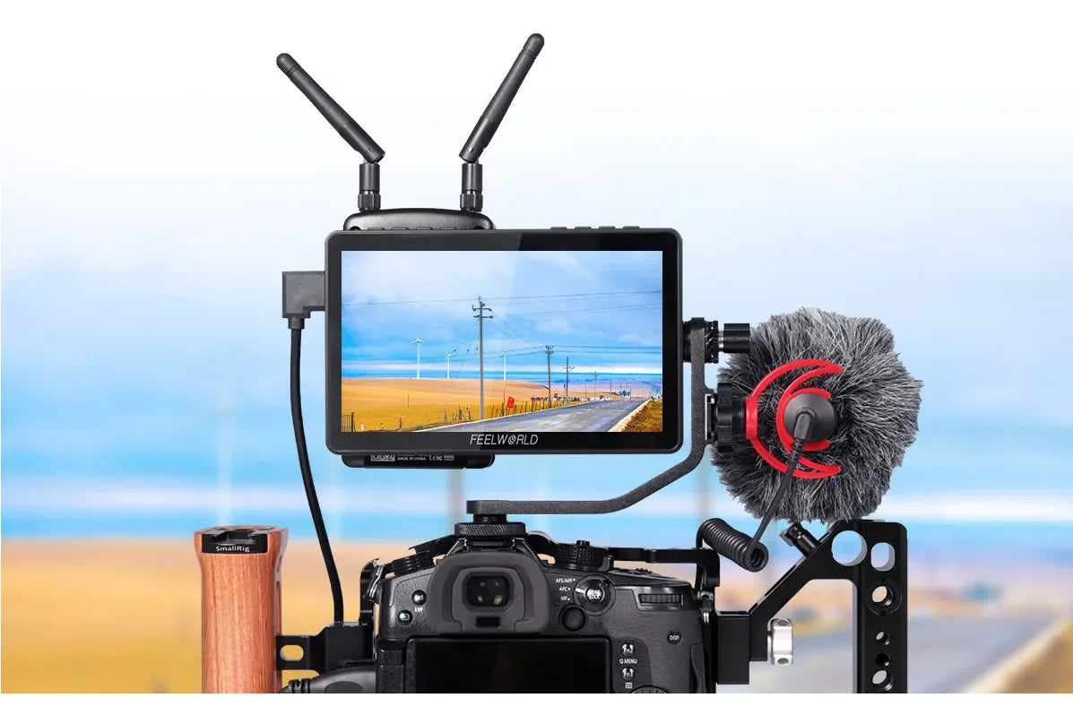 FEELWORLD F5 PRO V4 6" 3D LUT Touchscreen Monitor 4K HDMI I/O High-Res Rec.709 Aux Power Multiple Mounting Options