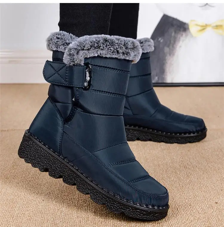 Snow Women's Boots Platform Women Booties Waterproof Shoes Women 2025 Trend Ankle Boots Soft Botas Mujer Women's Winter Boots
