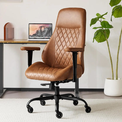 Home Office Desk Chair High Back Office Rubber Casters Ergonomic Computer Chair with Lumbar Support Adjustable, Customized