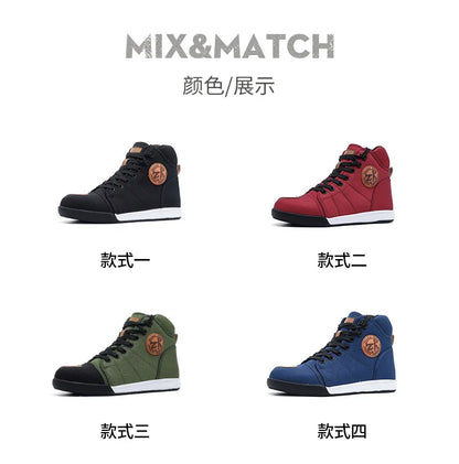 Motorcycle Shoes Men Riding Boots Casual Flat Shoes Anti-collision Toe Heel Protection Outdoor Cycling Motobike Sports Sneakers