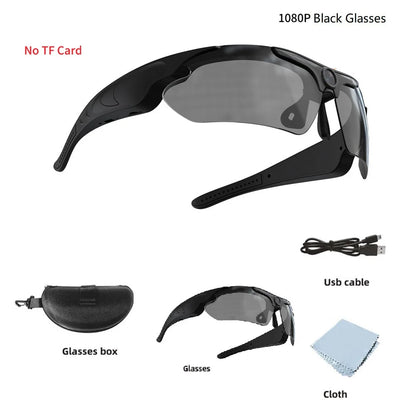 4K HD Smart Glasses Camera Mini Eyewear Camcorder for Outdoor Cycling Driving Video Recordings