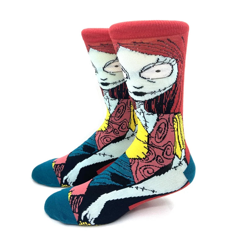 2023 New Anime Marvel Men Socks Long Sock Men‘s Knee-High Couples cosplay Sock Personality Hip Hop Harajuku Funny Sock for Women