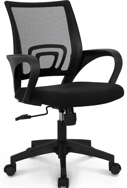 Office Desk Computer Chair Ergonomic Mesh Gaming Mid Back Seat with Comfy Lumbar Support Adjustable Height Swivel, Customized