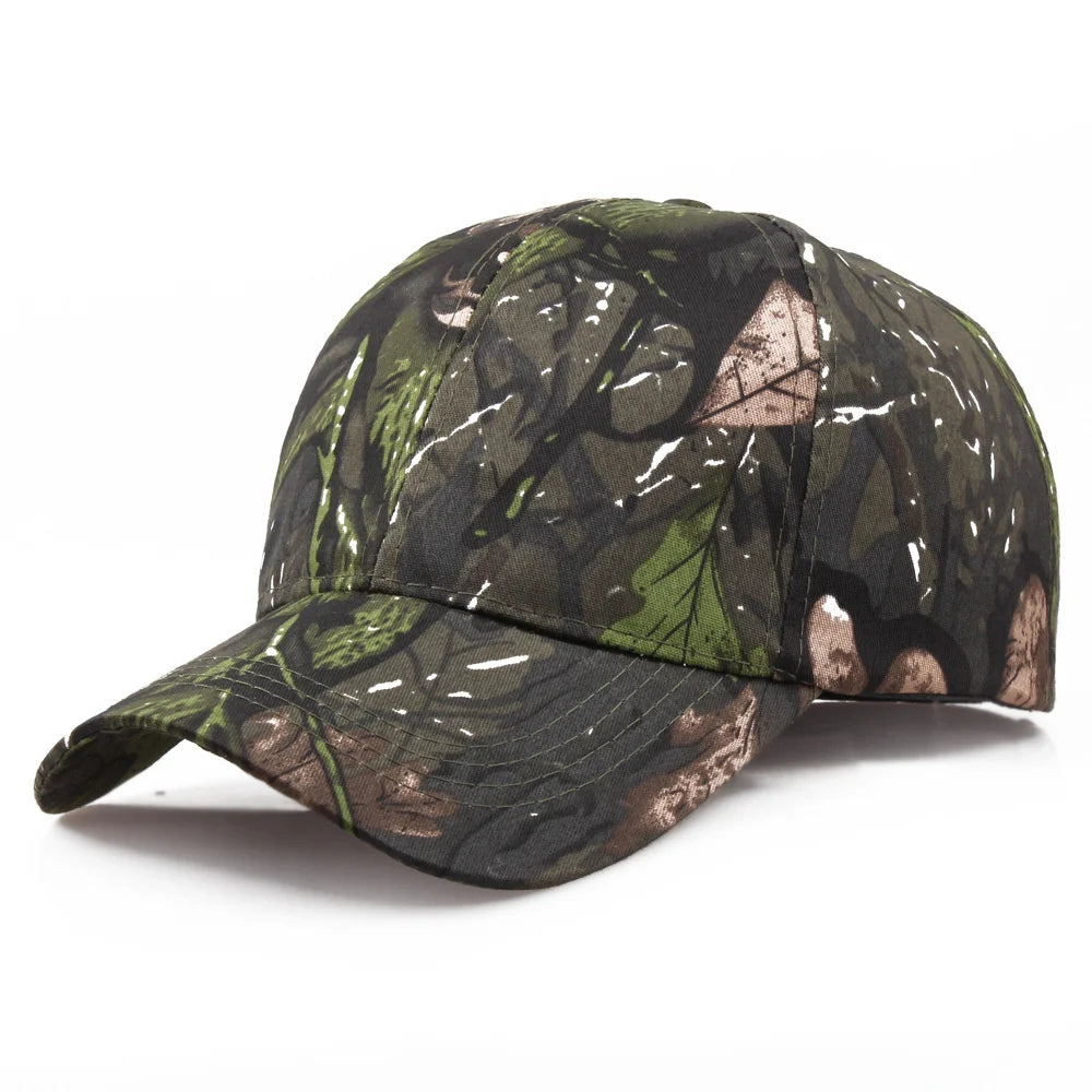 7 Colors Unisex Sports Summer Outdoor Sunscreen Hat Men Casual Cap Female Unisex Camouflage Hunting Fishing Hunting Baseball Cap