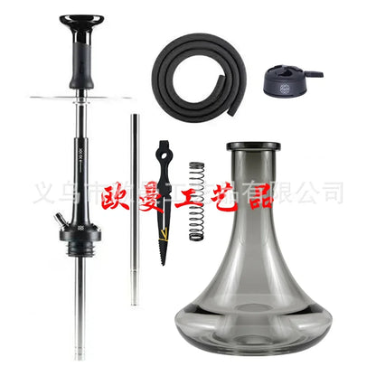 DOOSHA Shisha Hookah Set 304 Stainless Steel Large Hookah Smoking Set Russian Shisha With Bottle