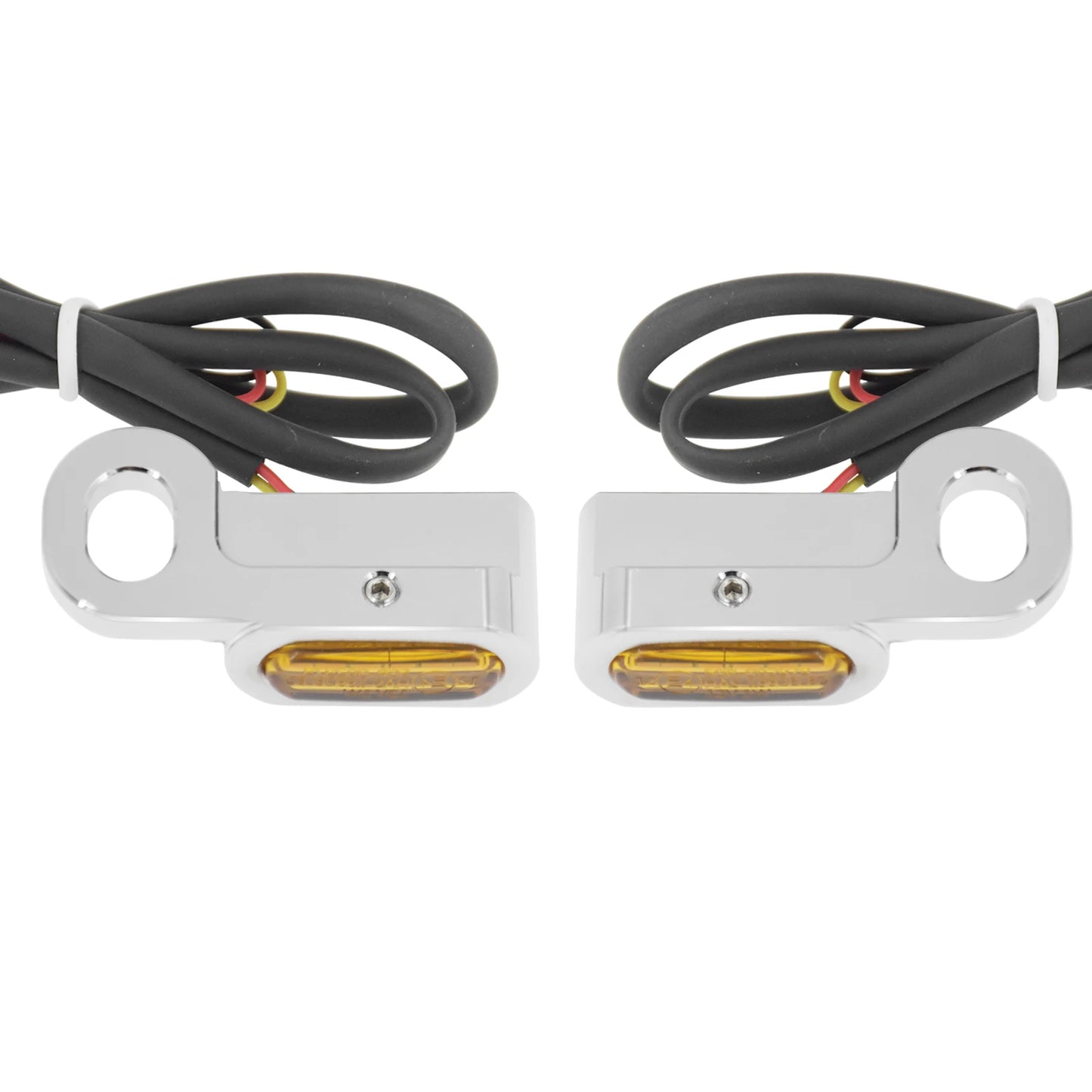 Motorcycle 12V LED Mini Turn Signals Indicators Running Light With E Mark For Harley Touring Street Glide 14-20