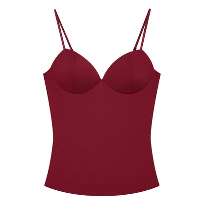 Women's Tops Bustier Corset Crop Slip Top Women Bodycon Backless Sexy Tops 2026New Brown Black Gray Camisole Vest Female Fashion